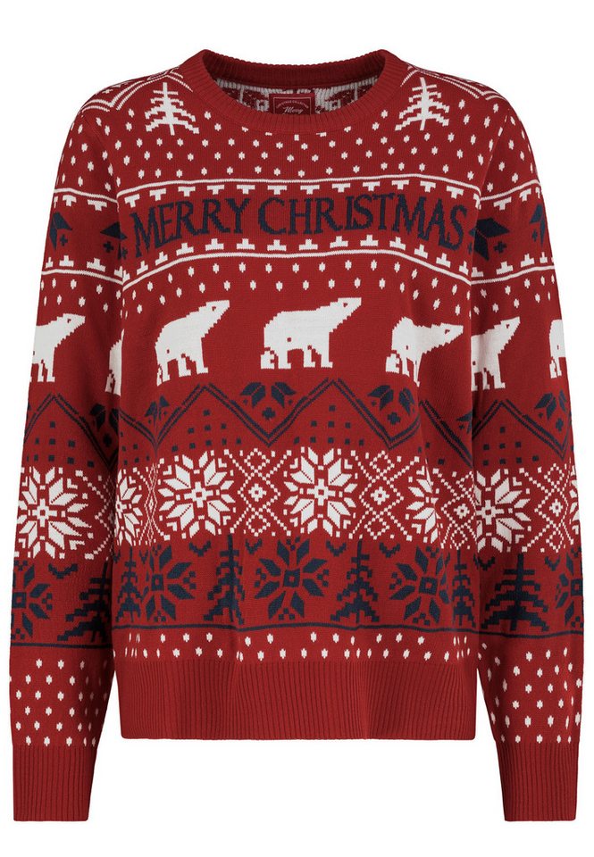 SUBLEVEL Strickpullover Damen Weihnachtspullover verschiedene Motive Weihnacht-Artworks von SUBLEVEL