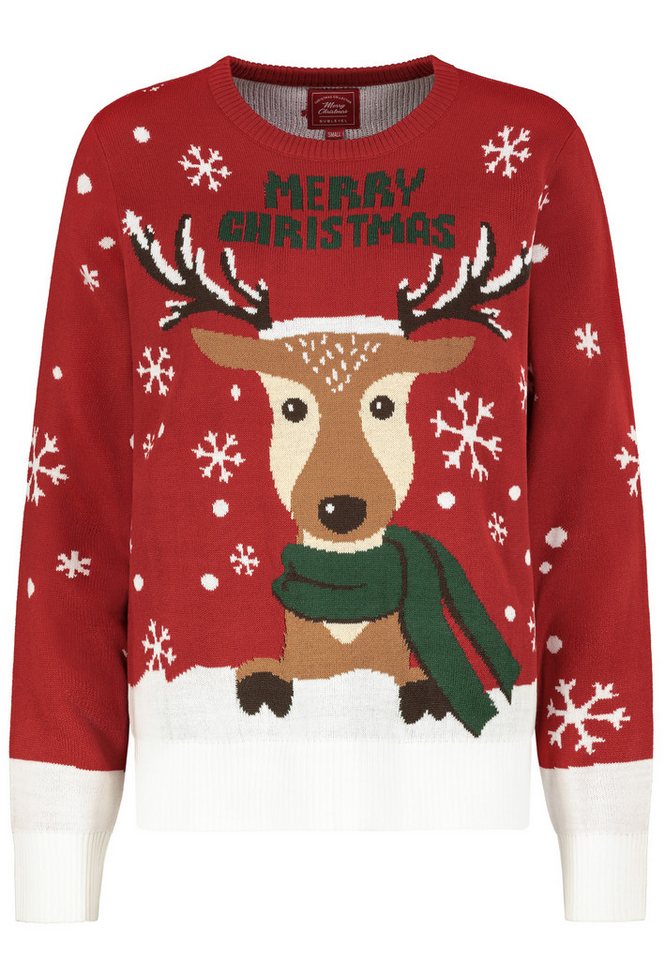 SUBLEVEL Strickpullover Damen Weihnachtspullover verschiedene Motive Weihnacht-Artworks von SUBLEVEL