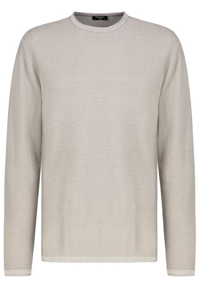 SUBLEVEL Strickpullover Lässiges Strickdesign, Langarm, Komfortabel (1-tlg) H93098AI90962_L/S Knit von SUBLEVEL