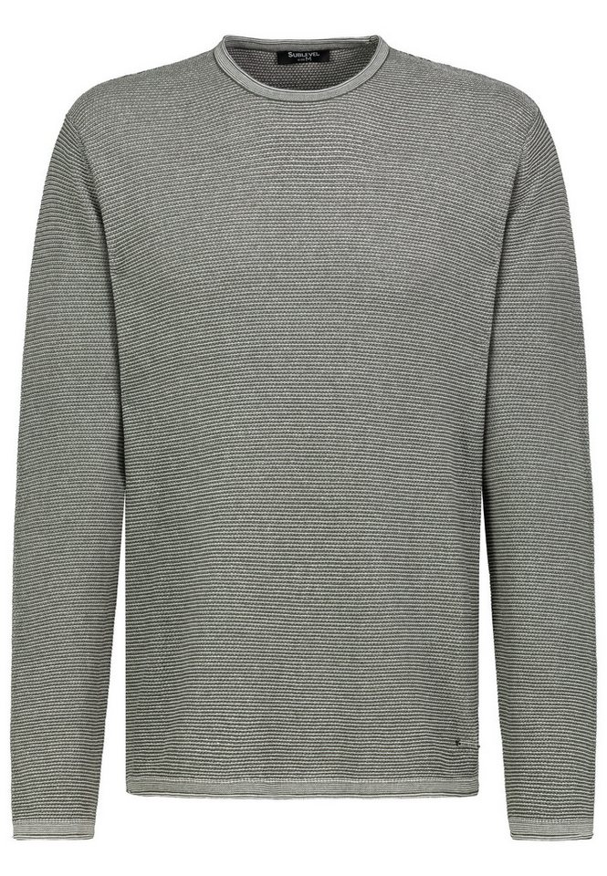 SUBLEVEL Strickpullover Lässiges Strickdesign, Langarm, Komfortabel (1-tlg) H93098AI90962_L/S Knit von SUBLEVEL