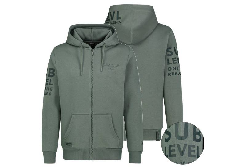 SUBLEVEL Sweatjacke Herren Sweat Jacke Hoodie Kapuzenpullover Übergangs Herbst Winter von SUBLEVEL
