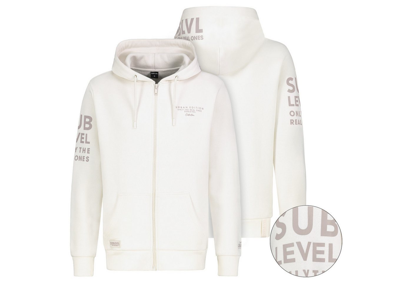 SUBLEVEL Sweatjacke Herren Sweat Jacke Hoodie Kapuzenpullover Übergangs Herbst Winter SUBLEVEL Sweatjacke Herren Sweat Jacke Hoodie Kapuzenpullover Übergangs Herbst Winter von SUBLEVEL