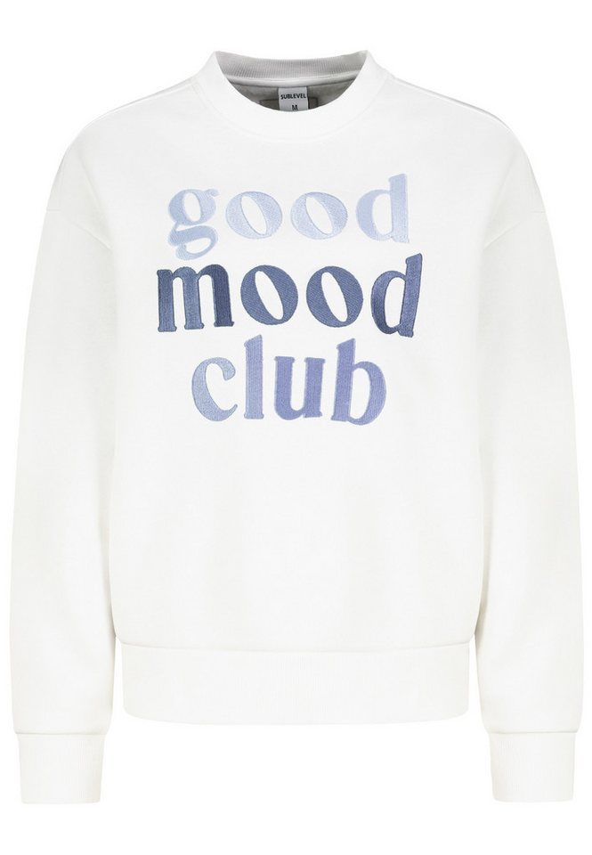 SUBLEVEL Sweatshirt Damen Pullover kuschelig weich Flauschig Sweater Crewneck XS-XXL von SUBLEVEL