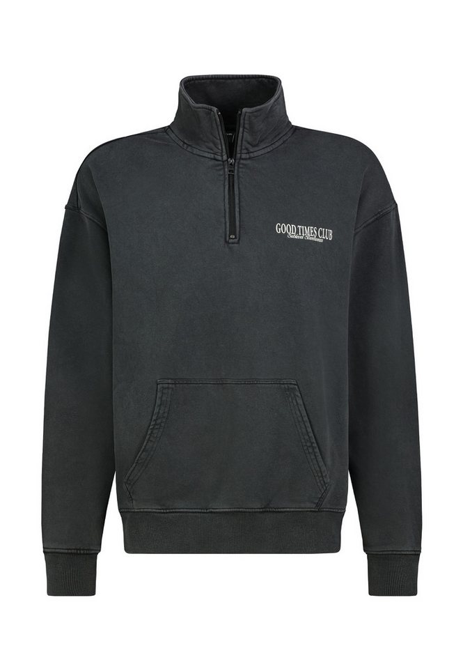SUBLEVEL Sweatshirt Herren Pullover langarm mit Stehkragen Sweater, Sweatpullover, Stehkragen von SUBLEVEL