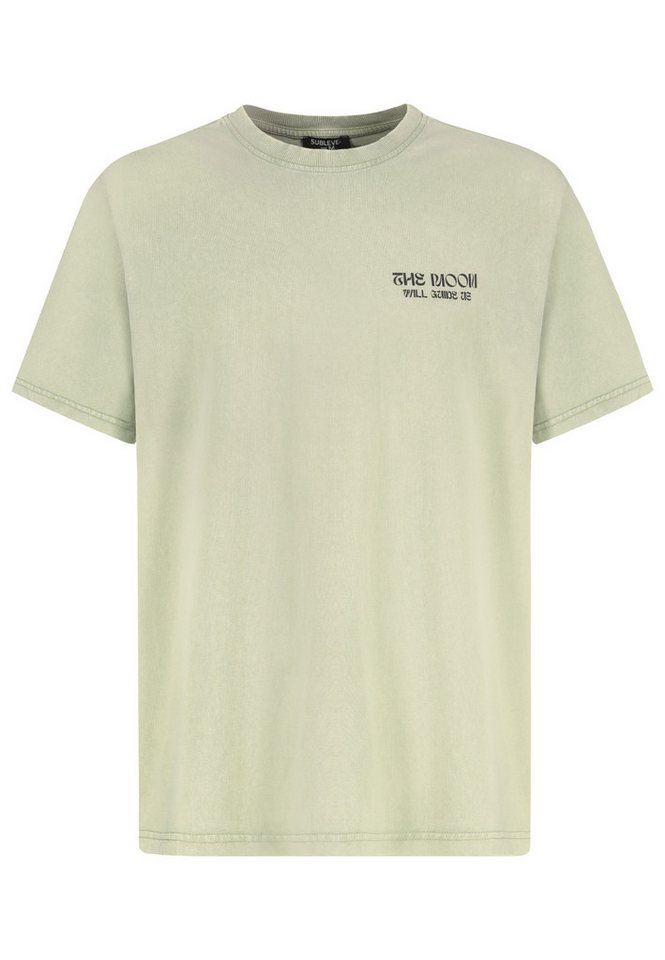 SUBLEVEL T-Shirt Moderne Passform mit modischem Druck Streetstyle Shirt von SUBLEVEL