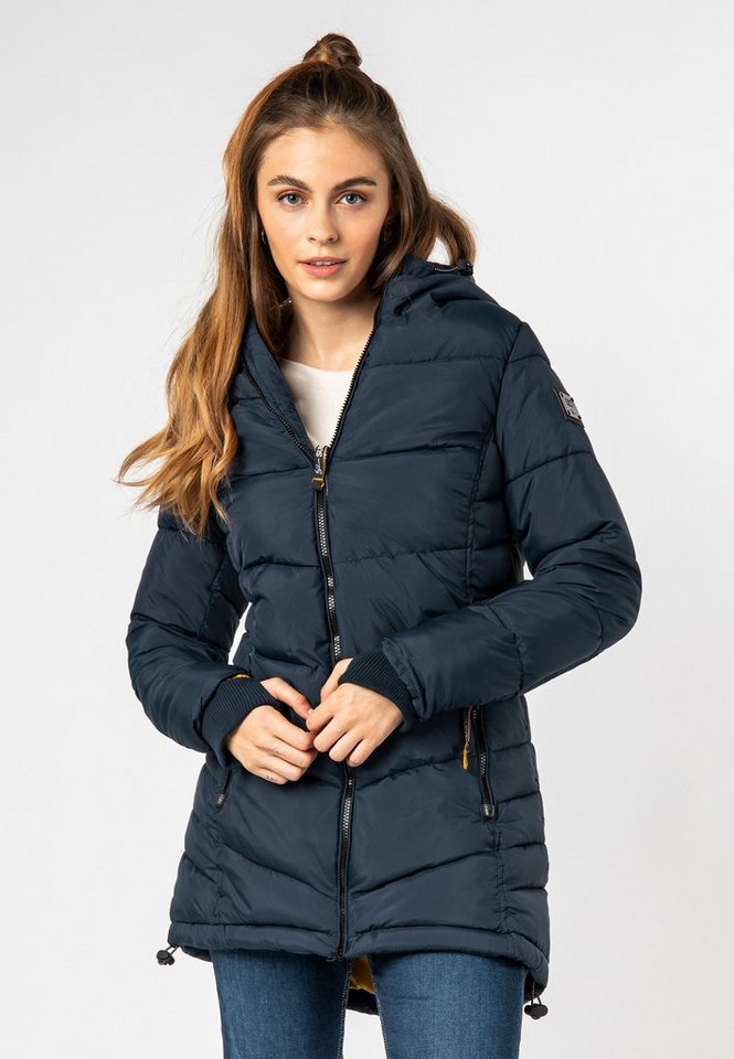 SUBLEVEL Wintermantel Steppmantel tailliert warm wattiert von SUBLEVEL