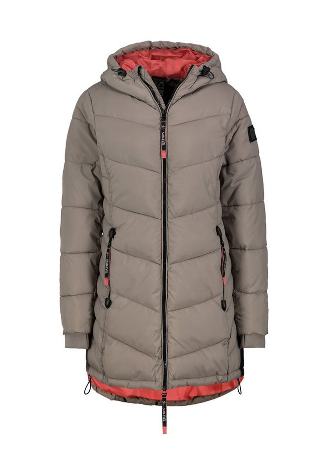 SUBLEVEL Wintermantel Steppmantel tailliert warm wattiert von SUBLEVEL