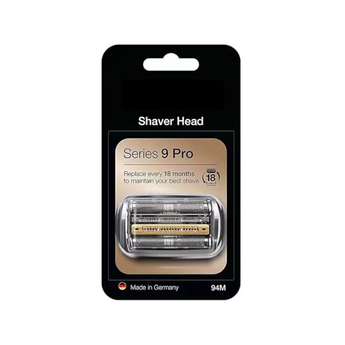 Ersatzklinge, Kompatibel Mit Braun, 94M-Scherkopf-Folienkassette, Kompatibel Mit Elektrorasierern Der Serie 9 Pro 92XX, 93XX, 94XX, 95XX For Männer von SUBRAZRP