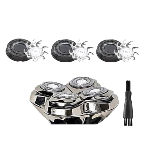 Ersatzklingen For Kopfrasierer, Kompatibel Mit SKULL, Kompatibel Mit SHAVER, Ersatzkopf For PRO 4-Kopf-Elektrorasierer(3B pcs) von SUBRAZRP