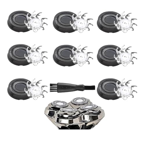 Ersatzklingen For Kopfrasierer, Kompatibel Mit SKULL, Kompatibel Mit SHAVER, Ersatzkopf For PRO 4-Kopf-Elektrorasierer(8B pcs) von SUBRAZRP