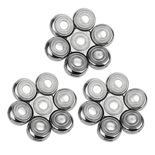 Ersatzrasiererköpfe, Klingen For Rasierer, Rasierkopf For Glatze, Rasierkopf, 7-Kopf-Rasierer, 5-in-1-Rasierkopf(3pcs) von SUBRAZRP