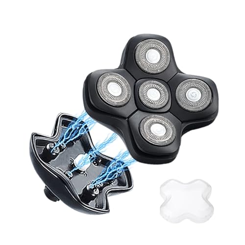 Kopfrasierer, Kompatibel Mit WAHFOX, Rasierersatzköpfe For SKULL SHAVER PITBULL(5D Black) von SUBRAZRP