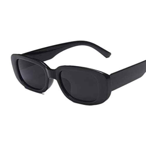 New Square Eyewear Mode Vintage Sonnenbrille Frauen Markendesigner Retro Rechteck Sonnenbrille Weiblich Ins Beliebte Bunt-Schwarzgrau New Square Eyewear Mode Vintage Sonnenbrille Frauen Markendesigner Retro Rechteck Sonnenbrille Weiblich Ins Beliebte Bunt-Schwarzgrau von SUBX