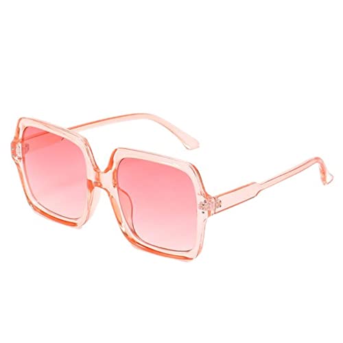 SUBX Neue übergroße Sonnenbrille Frauen Markendesigner große quadratische Damen Sonnenbrille Luxusmode weibliche Brillen-Pink Pink von SUBX