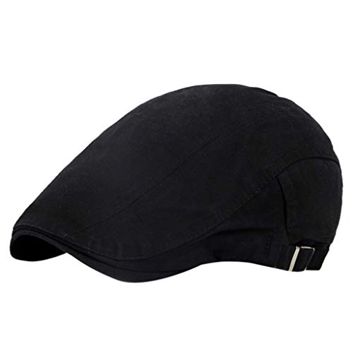 SUCES Unisex Baskenmütze Newsboy Schirmmütze Schiebermütze Retro Flat Cap Schlägermütze aus Baumwolle Barette Hut für Damen Herren von SUCES