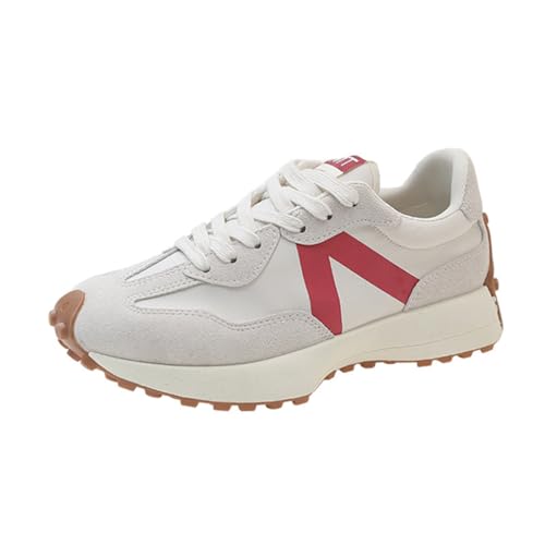 Frauen Anti-Kollision dicken Boden Turnschuhe Weiß Anti-Rutsch-Trainer Low Casual Schuhe Temperament Arbeit Schuhe Fitness Laufschuhe Frauen Einzelne Schuhe von SUCHETA