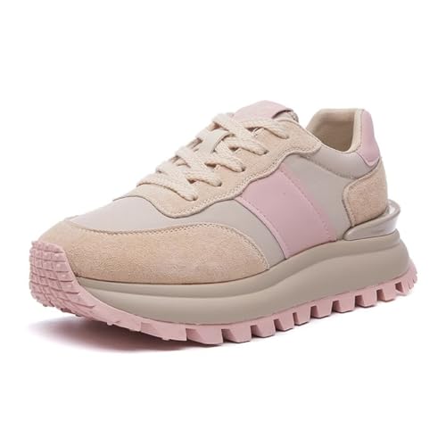 Frauen Plattform Turnschuhe Mode dicken Boden Trainer leichtes bequemes Höhe erhöhen Schuhe Dämpfung Anti-Kollision Zehe Hundert Freizeitschuhe Frauen Plattform Turnschuhe Mode dicken Boden Trainer leichtes bequemes Höhe erhöhen Schuhe Dämpfung Anti-Kollision Zehe Hundert Freizeitschuhe von SUCHETA