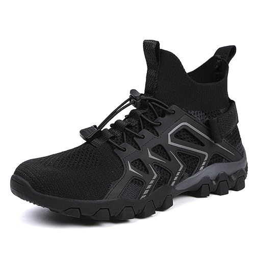 High-Top Frauen Wanderschuhe Gestricktes Mesh Atmungsaktive Trockene Wanderschuhe rutschfeste Verschleißfeste Sportschuhe Leichte Outdoor-Reiseschuhe High-Top Frauen Wanderschuhe Gestricktes Mesh Atmungsaktive Trockene Wanderschuhe rutschfeste Verschleißfeste Sportschuhe Leichte Outdoor-Reiseschuhe von SUCHETA