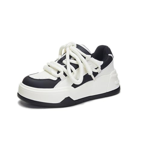 Kleine weiße Schuhe Frauen Herbst und Winter dicken Boden Schuhe Sport-Board-Schuhe Hundert passende Flache Schuhe Casual Frauen Schuhe Reisen Wanderschuhe von SUCHETA