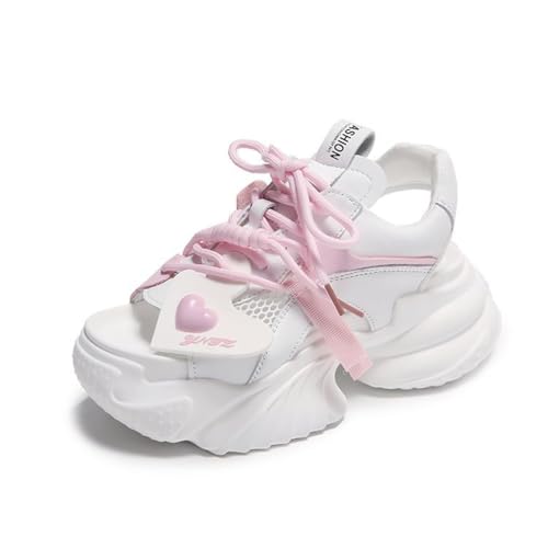 Mädchen Süße Turnschuhe Schuhe Dämpfung rutschfeste Turnschuhe Mode Candy Student Schuhe Damen Ausgehöhlt Mesh Sport Sandalen Elegant Lose Einzelne Schuhe Sommer von SUCHETA