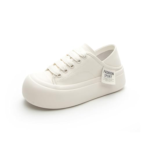 SUCHETA Damen Casual Turnschuhe Runde Zehe Plattform Höhe Erhöhung Schuhe Breite Top Bequeme Trainer Zwei tragen Sommer Hundert Mode Schuhe von SUCHETA