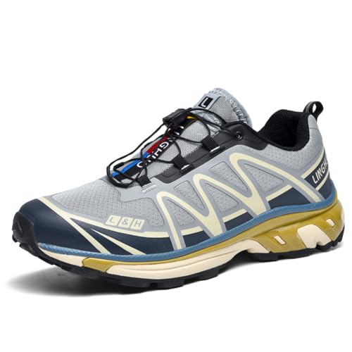 Paar Outdoor-Langlauf-Bergsteiger-Schuhe rutschfeste Sport-Laufschuhe Herren Low-Top-Wanderschuhe Casual Damen Sportschuhe von SUCHETA