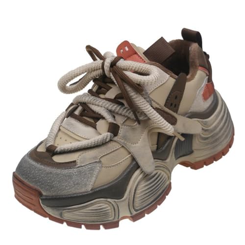 Retro Dicke Sohle Colour Blocking Dad Schuhe Damen Herbst und Winter Mode Casual Sneakers Outdoor Schuhe Höhe erhöhen Plattform Schuhe von SUCHETA