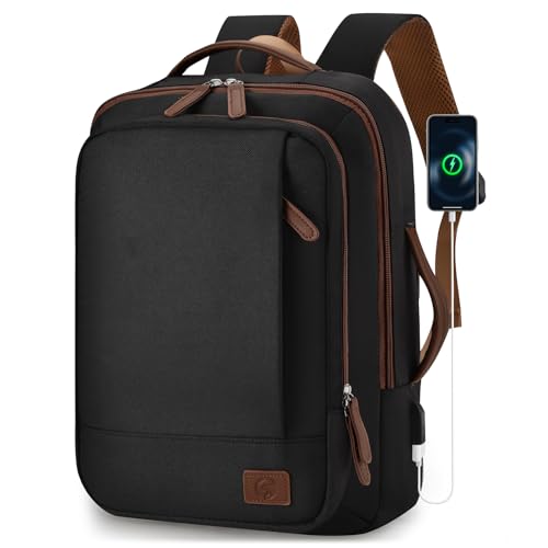 SUCIKORIO 40x30x15cm British Airways Air France Erweiterbarer 10cm 40x30x25cm Reiserucksack Handgepäck Flugzeug Wasserdichter Travel Laptop Rucksack 15,6 Zoll Mit USB Daypack Für Damen Herren Reisen von SUCIKORIO