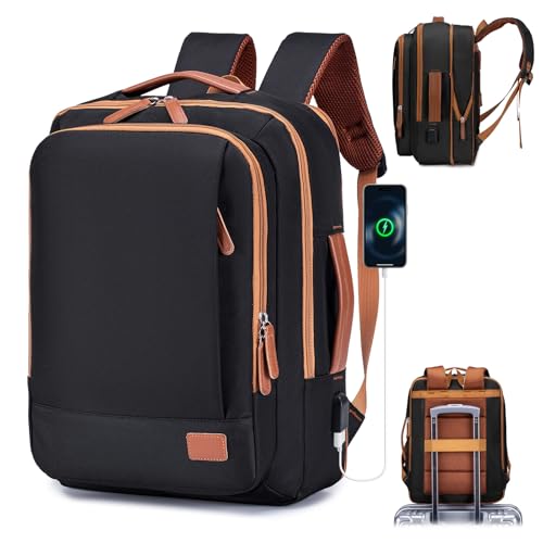 SUCIKORIO 40x30x15cm British Airways Air France Erweiterbarer 5cm 40x30x20cm Wizzair Vueling Reiserucksack Handgepäck Flugzeug Damen Herren Wasserdicht Oxford Travel Laptop Rucksack 15,6 Zoll Mit USB von SUCIKORIO