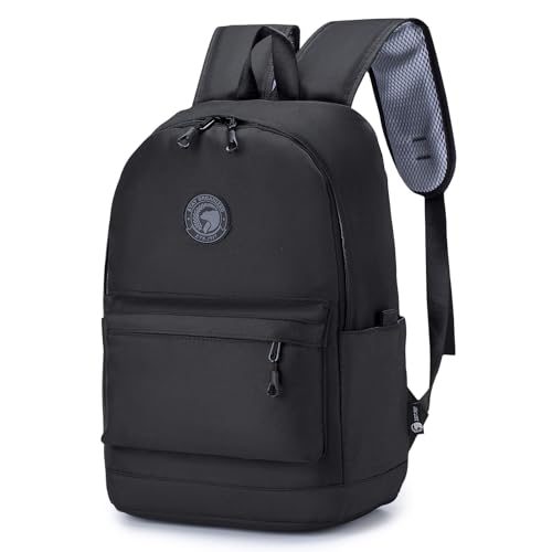 SUCIKORIO 40x30x20cm Wizzair Rucksack Handgepäck Flugzeug, Wasserdicht Oxford Reiserucksack Damen Herren Modern und Elegant Travel Rucksack für Reisen, Eurowings, Dunkelschwarz von SUCIKORIO