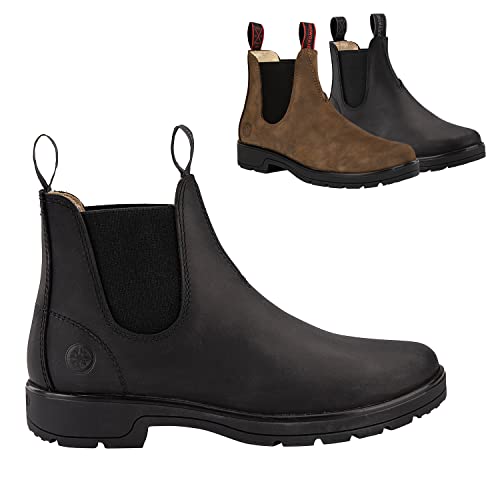 SUEDWIND FOOTWEAR Chelsea Boot »1888 Australian Classic« Made in Portugal | Komfort-Einlegsohle | Robustes Oberleder | Schuh mit Lederfutter | Outdoor, Gassigehen, Stall, Reiten - Schwarz 41 von SUEDWIND FOOTWEAR