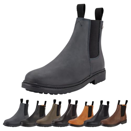 SUEDWIND FOOTWEAR Reitstiefeletten für Damen NEW WORK – Chelsea Boots aus Leder – Reit- & Freizeit-Stiefelette mit Ortholite-Fußbett, Gummisohle & Lederinnenfutter – Waxy Blue – Gr. 38 von SUEDWIND FOOTWEAR
