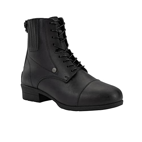 SUEDWIND© Reitstiefelette »ICELOCK BZ LACE ECO« Schnürschuh mit Reißverschluss | Robustes Leder | Tolle Passform | IceLock© Sohle für maximalen Grip | Gefüttert mit Teddyfell | Schwarz | Gr. 43 von SUEDWIND FOOTWEAR