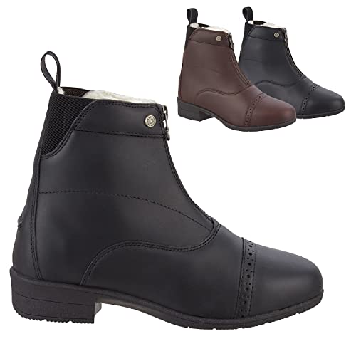 SUEDWIND© Stiefelette »ICELOCK MERINO FZ« mit Reißverschluss vorne | Winter Boots | Echt-Leder | Reitschuh mit MERINO | Icelock© Sohle | Wasserabweisend | Tolle Passform | Schwarz in Gr. 36 von SUEDWIND FOOTWEAR