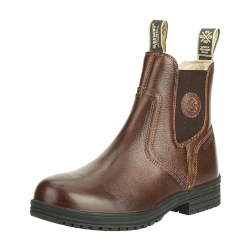 SUEDWIND© Winter-REIT-Stiefelette »Amaron Chelsea Wool WP« | Nubuk Leder | Gefütterte Wolle | Waterproof | Outdoor Boots | Stall, Reiten | Braun 40 von SUEDWIND FOOTWEAR