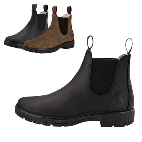 SUEDWIND FOOTWEAR Chelsea Boot »1888 Australian Classic« Made in Portugal | Komfort-Einlegsohle | Robustes Oberleder | Schuh mit Lederfutter | Outdoor, Gassigehen, Stall, Reiten - Schwarz 42 von SUEDWIND FOOTWEAR