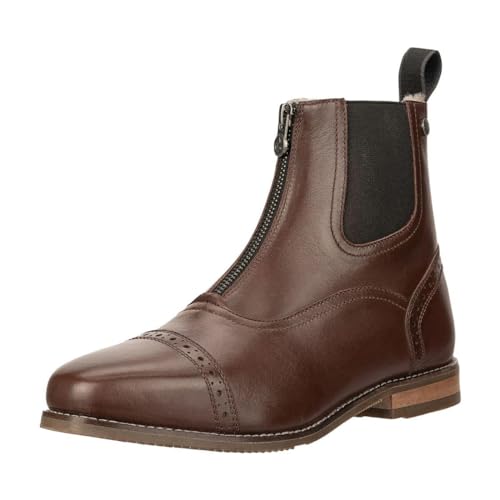SUEDWIND FOOTWEAR Florentina FZ Merino Stiefelette - Italienisches Rindsleder – Winterschuh mit Lammfell - Karreeleisten - Fellsohle - Handarbeit - Braun 41 von SUEDWIND FOOTWEAR