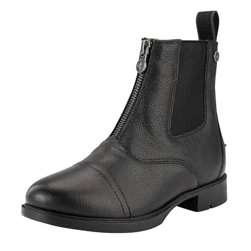 »NOVA FZ Soft« Paddock Stiefelette von SUEDWIND© | Weiches und Robustes Rindsleder | mit Mesh-Lining | REIT-Schlupf-Schuh | Nova Gummisohle | Reißverschluss vorne | Kinderschuh | Schwarz Gr. 31 von SUEDWIND FOOTWEAR