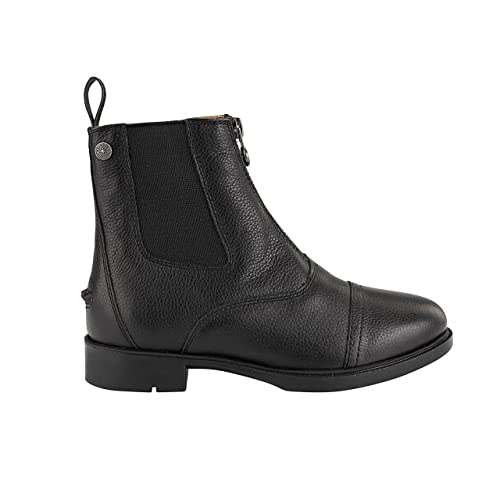 Suedwind Reitstiefeletten Nova Soft FZ - Kinder Reitschuhe aus weichem Rindsleder – Paddock Stiefeletten mit Mesh-Lining, Nova-Gummisohle & Reißverschluss vorne – schwarz – Gr. 34 von SUEDWIND FOOTWEAR
