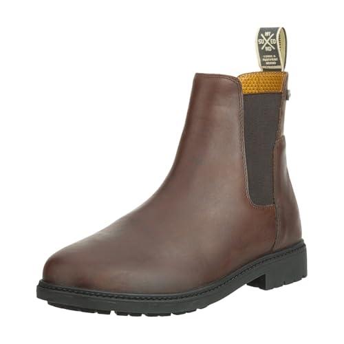 SUEDWIND FOOTWEAR Reitstiefeletten für Damen DURANGO ALL SEASON – Leder Chelsea Boots – Reit- & Freizeit-Stiefeletten – Ortholite-Innensohle, TRX-Gummisohle & Lederfutter – Braun – Gr.38 von SUEDWIND FOOTWEAR