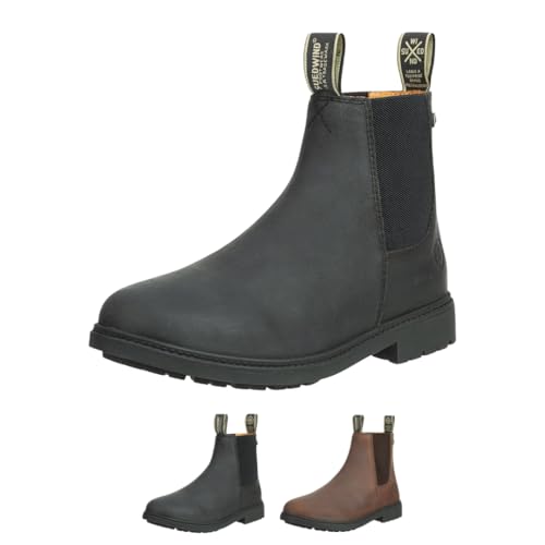 SUEDWIND FOOTWEAR Reitstiefeletten für Damen NEW WORK ECO – Chelsea Boots aus Leder – Reit- & Freizeit-Stiefelette mit Ortholite-Innensohle, TRX-Sohle & Micro-Dry-Futter – Schwarz – Gr. 39 von SUEDWIND FOOTWEAR