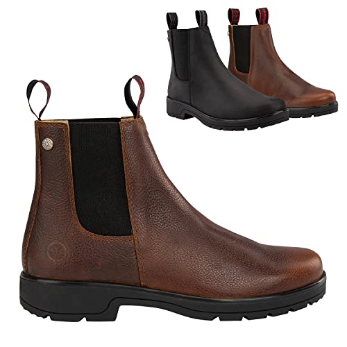 SUEDWIND FOOTWEAR Stiefelette »1888 Chelsea« Made in Portugal | Komfort-Einlegsohle | Robustes Nubuk Oberleder | Schuh mit Lederfutter | Outdoor Boots, Gassigehen, Stall, Reiten - Braun 40 von SUEDWIND FOOTWEAR