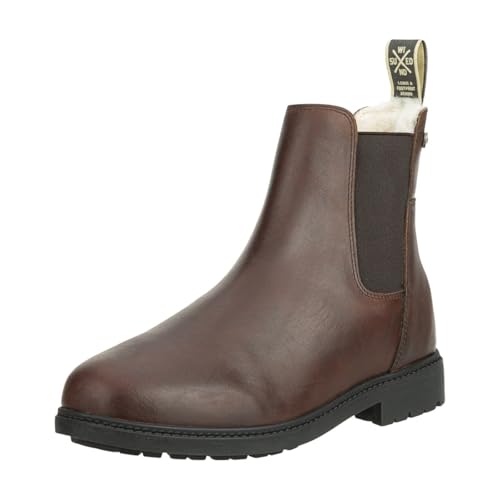 SUEDWIND FOOTWEAR Winter Reitstiefeletten für Damen DURANGO MERINO – Leder Chelsea Boots – Reit- & Freizeit-Stiefeletten – Ortholite-Innensohle, TRX-Sohle & Merinowolle – Braun – Gr. 37 von SUEDWIND FOOTWEAR