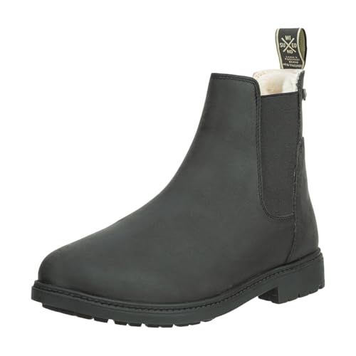 SUEDWIND FOOTWEAR Winter Reitstiefeletten für Damen DURANGO MERINO – Leder Chelsea Boots – Reit- & Freizeit-Stiefeletten – Ortholite-Innensohle, TRX-Sohle & Merinowolle – Schwarz – Gr. 39 von SUEDWIND FOOTWEAR