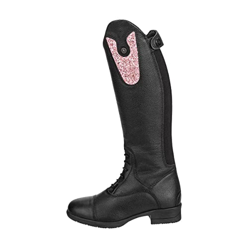 Suedwind© Patch - Austauschbares Oberteil für »NOVA KIDS FUN LEATHER« Kinder-Jugend-Reit-Stiefel - Auswechselbar durch hochwertigen Klettverschluss - Premium-Qualität - pink - glitter von SUEDWIND FOOTWEAR