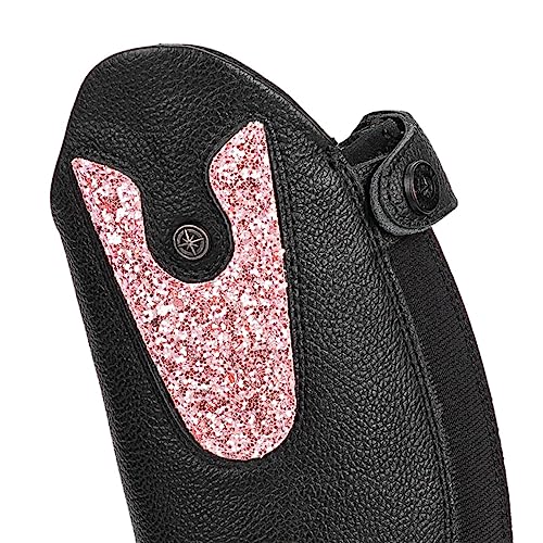 Suedwind© Patch - Austauschbares Oberteil für »NOVA Kids Fun Leather« Kinder-Jugend-REIT-Stiefel - Auswechselbar durch hochwertigen Klettverschluss - Premium-Qualität - pink - Glitter von SUEDWIND FOOTWEAR