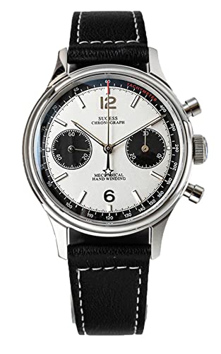 Seagull Sugess ST1901 Panda-Chronograph, Saphir, Displayrückseite, 1963 BNIB, Armband von Sugess