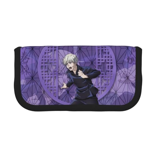 JJK Gojo Satoru Itadori Yuuji Ryomen Sukuna Fashion Schreibwaren Leinwand Federmäppchen für Mädchen Jungen Schulgeschenk Große Kapazität Schulanfang Stifttasche, Inumaki Toge, 19 x 5 x 9 cm, Cartoon von SUIBOZ