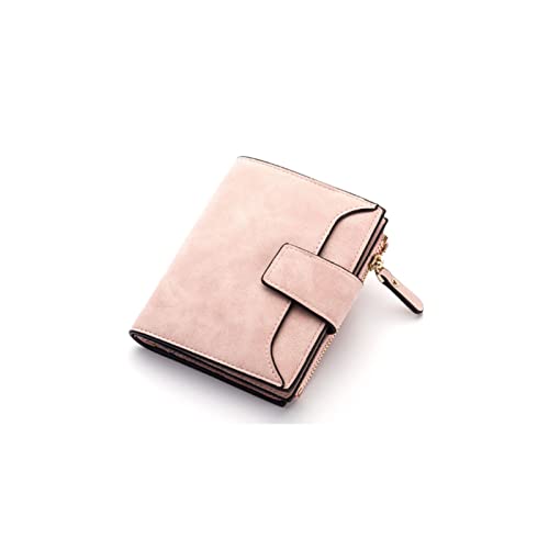 SUICRA Damen Geldbörse 1 Stück Leder Frauen Brieftasche Haspe Kleine und schlanke Münztasche Geldbörse Frauen Geldbörsen Kartenhalter Brieftaschen Designer Geldbörse (Color : Beige) von SUICRA