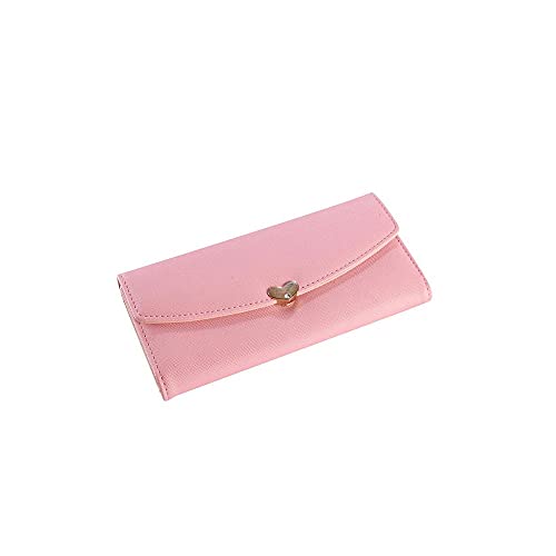 SUICRA Damen Geldbörse Damenbrieftasche, mit Liebesknöpfen, Anti-Rifd, eingebauter großer Kapazität, sicher und tragbar von SUICRA